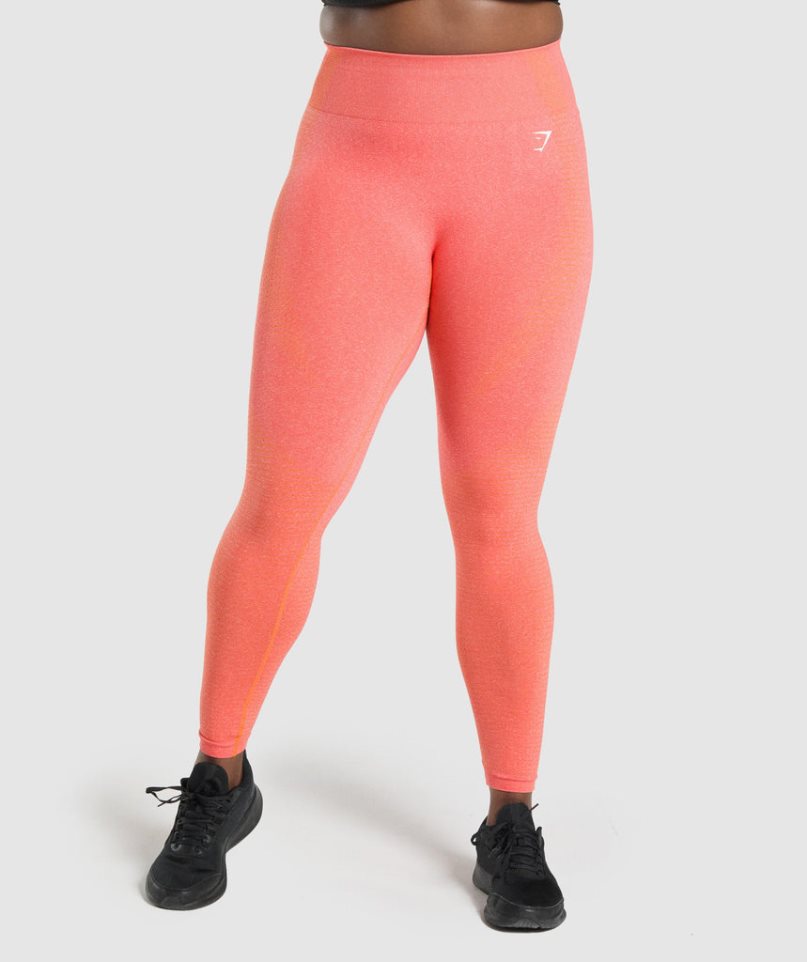 Legginsy Gymshark Vital Seamless 2.0 Damskie Pomarańczowe | PL 715OHM